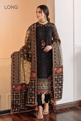 3 pc Fully Heavy Embroided Lawn suit with Embroided Organza Dupatta BQ-14