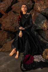 3 Piece - Unstitched Fully Embroidered Lawn Fabric KG-2640