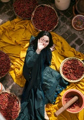 3 Piece - Unstitched Fully Embroidered Lawn Fabric MB-935