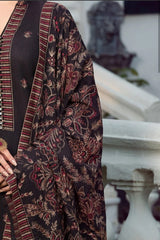 3 Piece - Fully Embroided Dhanak Suit With Embroided Dhanak Shawl BR-1020