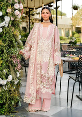 3 Piece - Unstitched Fully Embroidered Lawn Fabric EL-2710