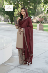 3 Piece - Unstitched Fully Embroidered Lawn Fabric KD-910