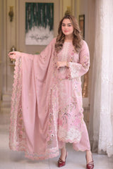 Aneela's Luxury Unstitched Lawn Suit AS-2735