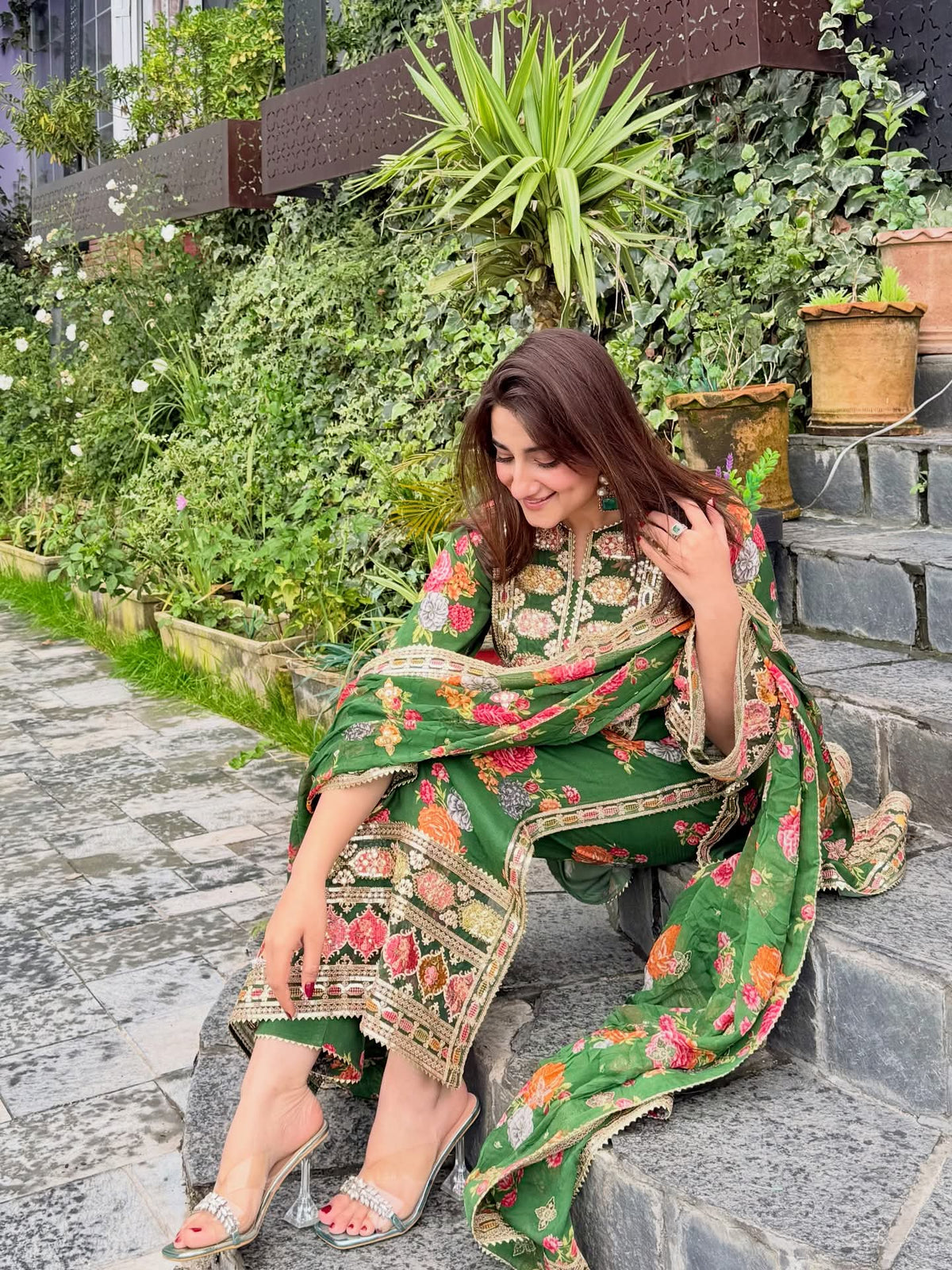 Aneelas Luxury Silk Unstitched 3 Piece Suit